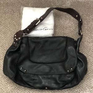 Kenneth Cole black leather hobo